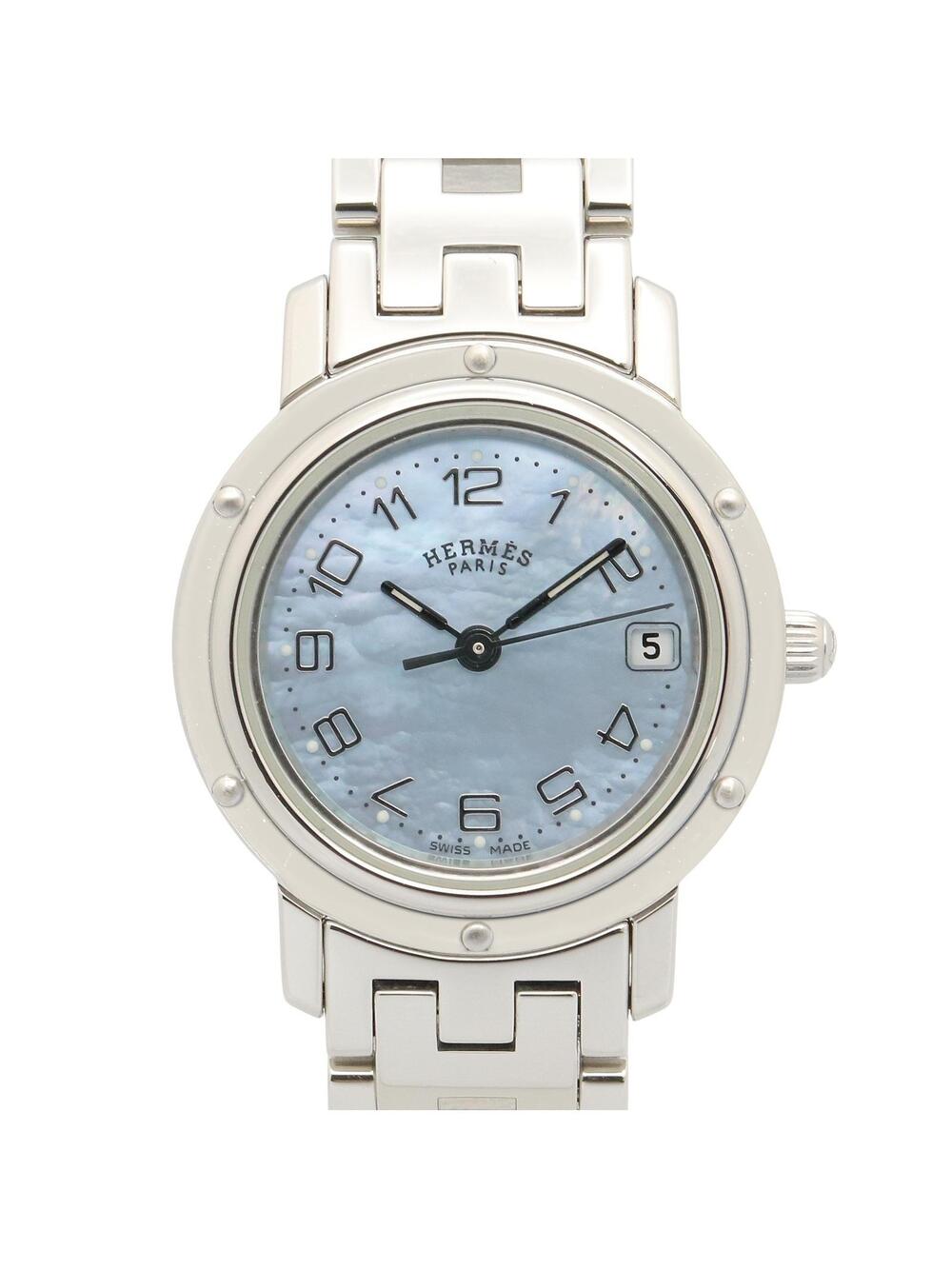 Hermes Clipper Nacre Wrist Watch Quartz #271186H10B
